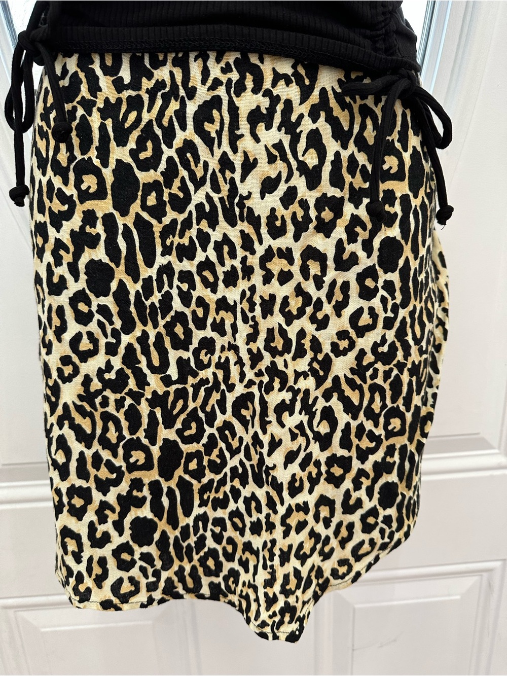 Leopard Print Skort in Beige and Black medium